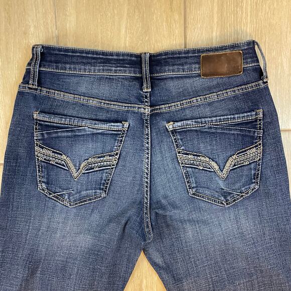 BKE Jake Straight Men’s Jeans 33x32 Blue Dark Wash Stretch Denim Repreve Classic - Picture 8 of 9